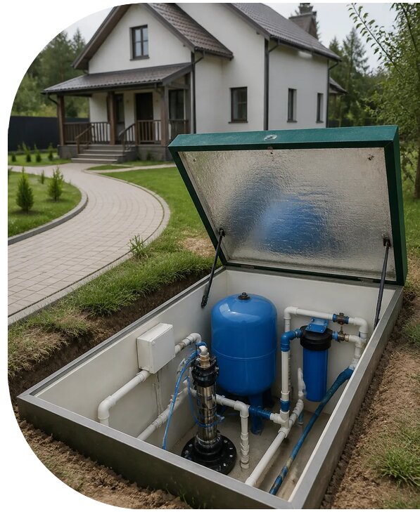 Автономное водоснабжение дома в Благовещенске от 152355 р. | АПаруса-Бгн